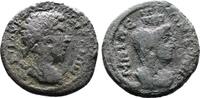 Roman Provincial Bithynia, Nicomedia, Commodus. Rare Type with bust of Tyche. -