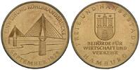 Hamburg, Neusilber-Medaille, Einweihung der Köhlbrandbrücke, -
