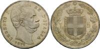 Italien, 5 Lire Umberto I., 1878-1900, -