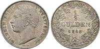 Württemberg, 1/2 Gulden Wilhelm I., 1816-1864, -