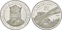 Luxemburg, 20 ECU KARL IV., Europäisches Parlament, -