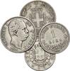 Italien, Lot 4 Münzen Vittorio Emanuele II., 1861-1878 und Umberto I., 1878-1900 -