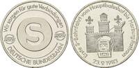 Deutschland, Medaille HVV, Zur ersten Bahnfahrt von Hauptbahnhof nach Harburg 1983, -