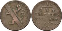 Bamberg, Bistum 1/2 leichter Kreuzer Adam Friedrich von Seinsheim, 1757-1779, -