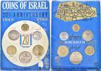 Israel, Kursmünzensatz 20 Jahre Staat Israel, -