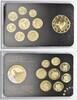 Deutschland, 3,88 Euro + Medaille, vergoldetes Prestige Specimen Set - Saarland, -