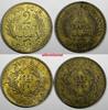 Tunisia 2 Francs 1921 TUNISIA LOT OF 2 COINS 1340/1921  XF-UNC Condition... 178.30 元  ＋  106.98 元 运费