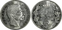 Serbia 1 Dinar Serbia Peter I (1903-1918) Silver 1912 Mint Luster KM# 25.1 (19 385) -
