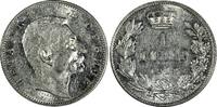 Serbia 1 Dinar Serbia Peter I (1903-1918) Silver 1912 Mint Luster KM# 25.1 (19 750) -