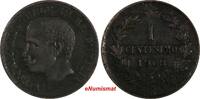 Italy 1 Centesimo Italy Vittorio Emanuele III Bronze 1908 R LAST DATE KM# 35 (19 802) -