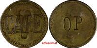 Costa Rica Token Costa Rica Brass Coffee CAFE C/S ''OP'' 19 mm. (20 151) -