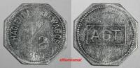 Costa Rica Token COSTA RICA Aluminum 1960 Coffee Hacienda Guayabos 1/2 Cajuela 30mm (084) -