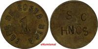 Costa Rica BRONZE COSTA RICA TOKEN Sanchez Cortes Hnos.Cafe de Costa Rica 1 Cajuela (078) -