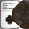 Denmark 2 Øre Denmark Christian IX 1906 NGC MS63 BN Last Year Type KM# 793.2 (003) -