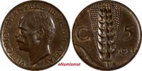 Italy 5 Centesimi Italy Vittorio Emanuele III Bronze 1921 R UNC KM# 59 (20 324) -
