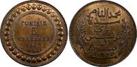 Tunisia 5 Centimes 1907 Tunisia Muhammad V Bronze AH1325//1907 A  Ch. UN... 178.30 元  ＋  106.98 元 运费