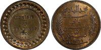 Tunisia 5 Centimes Tunisia Muhammad IV Bronze AH1322//1903 A RED-BROWN UNC KM# 228 (649) -