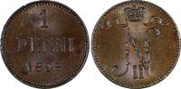 Finland 1 Penni Finland Nicholas II Copper 1898 aUnc Choice Details KM# 13 (20 791) -