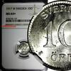Sweden Ore SWEDEN Gustaf V Silver 1917-W 10 Ore NGC MS64+ ''PLUS'' WWI Issue KM#780 (137) -
