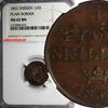 Sweden 1/6 Skilling SWEDEN Carl XIV Johan 1832 NGC MS62 BN PLAIN BORDER KM# 634 (032) -
