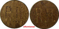 Costa Rica Token COSTA RICA Rohrmoser Hermanos ''R.H.''Engraved Both Sides 18 mm SCARCE (02) -