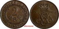 Denmark Bronze Denmark Frederik VIII 1907 VBP GJ 2 Ore Ch UNC KM# 805 (15 048) -