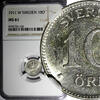 Sweden Ore Sweden Gustaf V (1908-1950) Silver 1911 W 10 Ore NGC MS61 KM# 780 (136) -