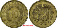 Finland 10 Markkaa Finland Aluminum-Bronze 1932-S XF Condition KM# 32A (10 209) -