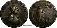 United Kingdom MEDAL GREAT BRITAIN 1761 CORONATION OF CHARLOTTE 34mm By Lorenz Natter. (14 441) -