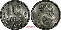Denmark Ore Denmark Christian X 1920 HCN; GJ 10 Ore UNC KM# 818.2a (15 015) -