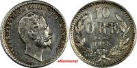 Sweden 10 Öre Sweden Oscar I (1844-1859) Silver 1855 G UNC KM# 683 (10 218) -