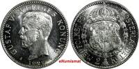 Sweden 2 Kronor Sweden Gustav V Silver 1922 -W Mintage-201,821 NICE UNC KM# 787 (633) -