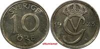 Sweden 10 Öre Sweden Gustaf V Nickel-Bronze 1923 W GEM BU KM# 795 (11 305) -