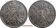 Sweden Ore SWEDEN Frederick I 1749 2 Ore,S.M Low Mintage:313,000 Avesta Mint KM# 437 (2515) -