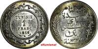 Tunisia 1 Franc 1916 TUNISIA Muhammad al-Nasir Bey Silver AH1335/1916-A ... 342.34 元  ＋  106.98 元 运费
