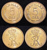 Denmark Bronze Denmark Frederik IX 1972 5 Ore UNC .KM# 848.1 RANDOM PICK (1 Coin) -