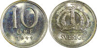 Sweden 10 Öre Sweden Gustaf V (1907-1950) Silver 1944 G BU KM# 813 (22 067) -