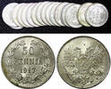 Finland 50 Penniä Finland Silver 1917 S 50 Penniä Civil War UNC KM# 20 RANDOM PICK (1 Coin) -