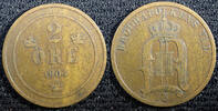 Sweden Bronze 1904 SWEDEN Oscar II  1904 2 Ore Large Letters KM# 746 (23... 89.15 元  ＋  106.98 元 运费