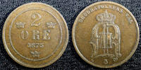 Sweden Ore 1875 Sweden Oscar II Copper 1875 2 Ore SCARCE KM# 735  (23 11... 178.30 元  ＋  106.98 元 运费
