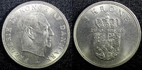 Denmark 1 Krone Denmark Frederik IX Copper-Nickel 1962 UNC KM# 851.1 (23 101) -