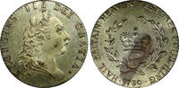 Colombia Half Penny Great Britain Middlesex George III Silvered 1789 1/2 Token D&H-939 -