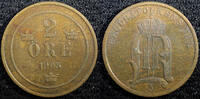 Sweden Bronze 1905 SWEDEN Oscar II  1905 2 Ore Large Letters LAST YEAR X... 89.15 元  ＋  106.98 元 运费