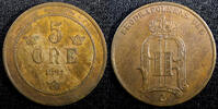 Sweden 5 Öre 1881 SWEDEN Oscar II 1881  small letters Mintage-624,996 KM... 106.98 元  ＋  106.98 元 运费