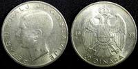 Yugoslavia 20 Dinara Yugoslavia Petar II Silver 1938 1 Year Type High Grade KM# 23 (23 770) -