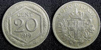 Italy 20 Centesimi Italy Vittorio Emanuele III Copper-nickel 1919 R KM# 58 (23 721) -