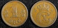 Denmark Bronze Denmark Christian X 1913 VBP; GJ 1 Ore Toned UNC KM# 812.1 (23 813) -