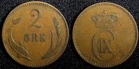 Denmark Bronze Denmark Christian IX 1899 VBP 2 Ore KM# 793.2 (23 780) -