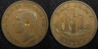 United Kingdom 1/2 Penny Great Britain George VI Bronze 1938 KM# 844 (24 228) -