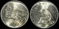 Italy 500 Lire ITALY Silver 1961 R Italian Unification Centennial UNC KM# 99 (25 148) -